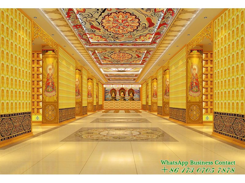 斗门寺院千佛墙