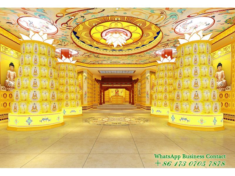 斗门寺庙万佛墙